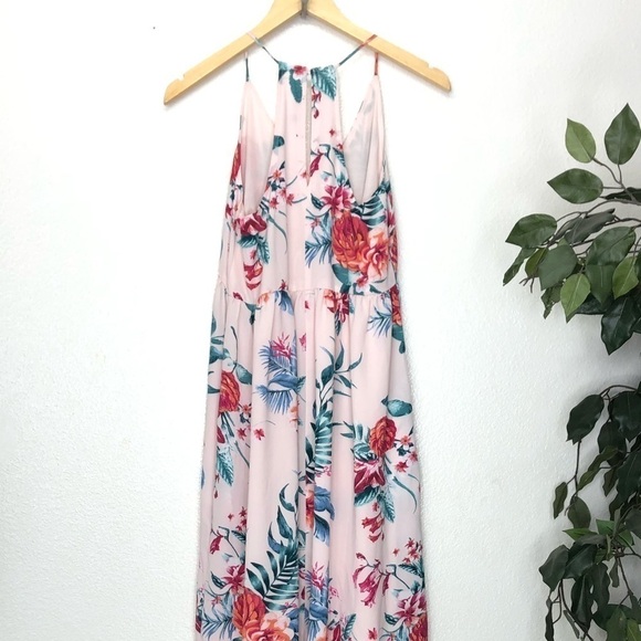 Gibson Pink Floral Maxi Dress - Picture 7 of 8